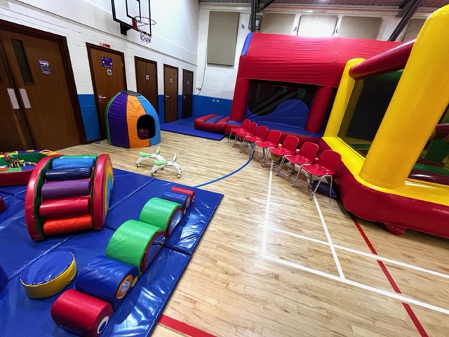Bouncy castle and soft play at a party in Telford